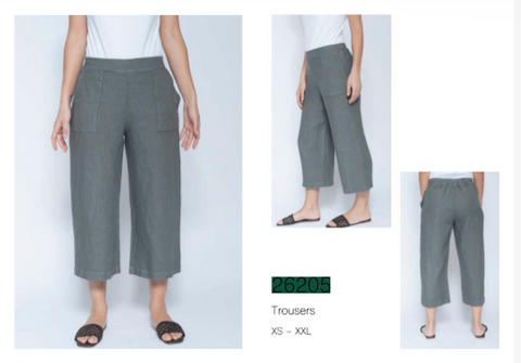 BLUEBERRY ITALIA LINEN PANTS | STYLE 26205