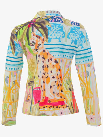 26718 Dolcezza Zip Blazer Jacket “Cheetah in the City”