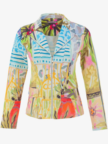 26718 Dolcezza Zip Blazer Jacket “Cheetah in the City”