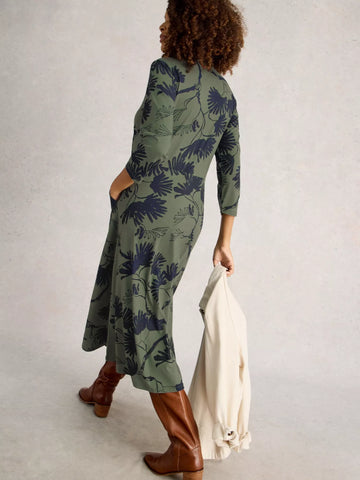 White Stuff Rua Jersey Collared Shirt Dress Style WS444340