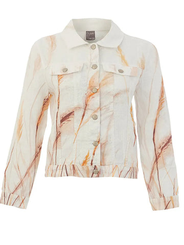26755 Dolcezza 'Reeds by the Shore' Linen Jacket