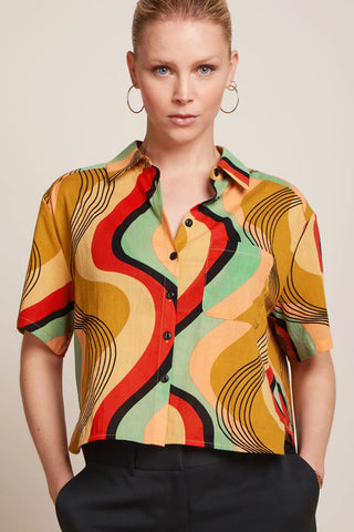 KING LOUIE EVELINA BLOUSE FALAISE - STYLE 09516