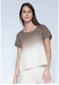 BLUEBERRY ITALIA LINEN SHIRT | STYLE 9758