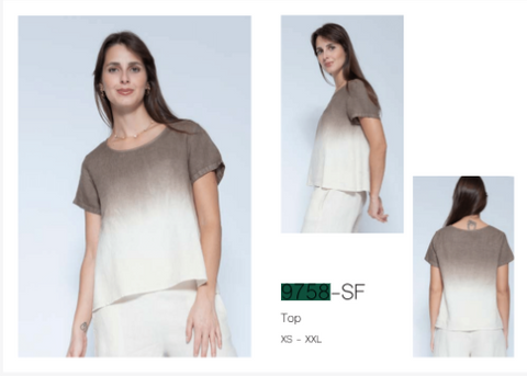 BLUEBERRY ITALIA LINEN SHIRT | STYLE 9758