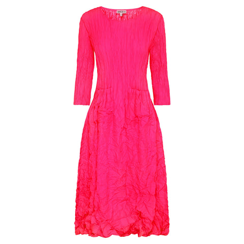 3/4 Sleeve Smash Pocket Dress - Plain Colours