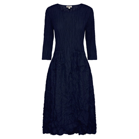 3/4 Sleeve Smash Pocket Dress - Plain Colours