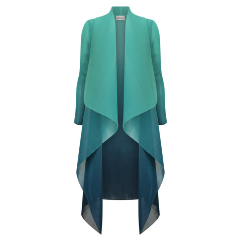 ALQUEMA |  COLLARE COAT & DRESS - ATLANTIS BLUE