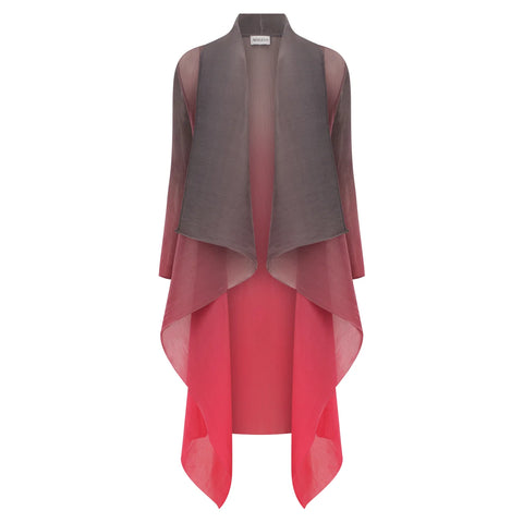 ALQUEMA |  COLLARE COAT & DRESS - SMOKY HOT PINK