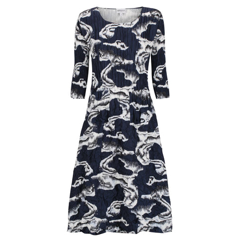 ALQUEMA 3/4 Sleeve Smash Pocket Dress - Prints | AW25