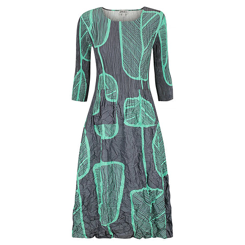 ALQUEMS 3/4 Sleeve Smash Pocket Dress - Prints