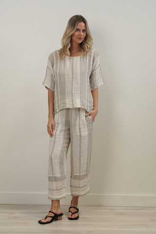 RUSTIC linen Barbara Top