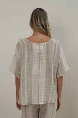 RUSTIC linen Barbara Top