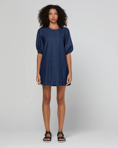 BOOM SHANKAR Ava Dress - Dark Denim -Style SS26DR12