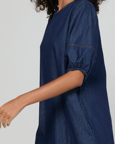 BOOM SHANKAR Ava Dress - Dark Denim -Style SS26DR12