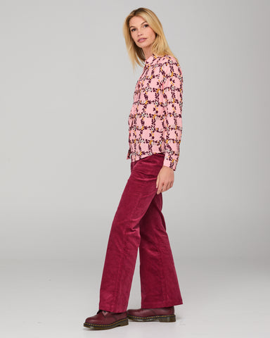 BOOM SHANKAR  Dharma Pant - Cranberry - Style W26LP34-01