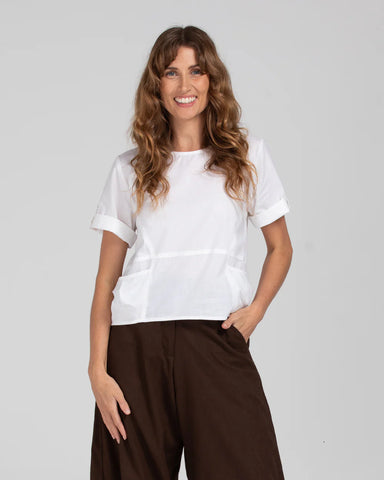 BOOM SHANKAR Guru Top - Basic White