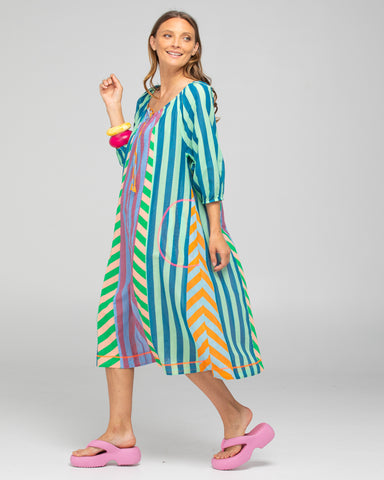 BOOM SHANKAR Lucia Dress- Capri Spliced