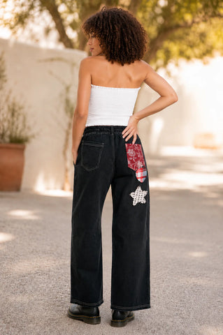 CJ Star Patchwork Jeans