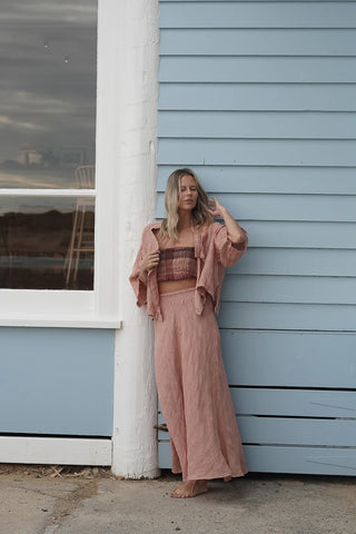Rustic Linen Chloe Jacket Cameo Brown Combo | Style CHL306