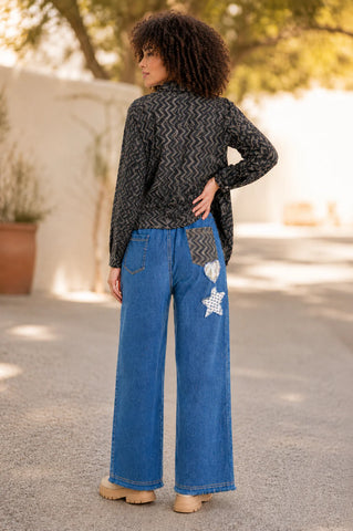 CJ Star Patchwork Jeans