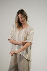 RUSTIC linen Barbara Top