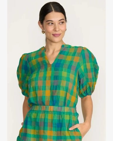 Foil Checkmate Top Green Check -Style cfo8339