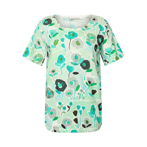 MANSTED DIA Watercolour Short Sleeve Top