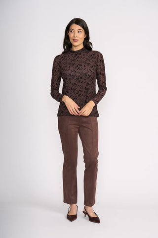 FOIL Looking Suede Pant Style FO8393