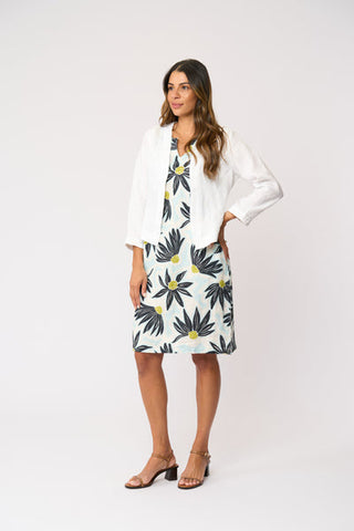Foil Braidy Bunch Jacket in White | Style FO8657