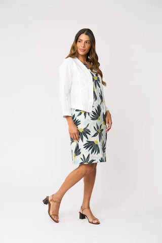 Foil Braidy Bunch Jacket in White | Style FO8657