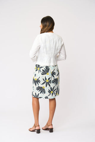 Foil Braidy Bunch Jacket in White | Style FO8657