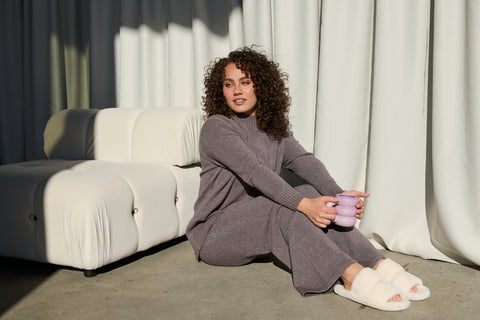 GELATU Tunic with Ribbed Trims & Hem Split - GT36