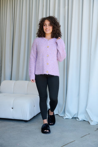 GELATU Fluffy Button Through Cardi  - Style GT45