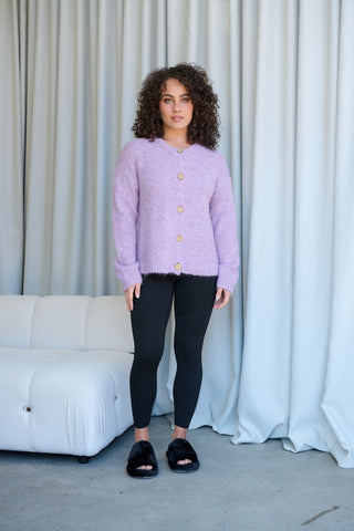 GELATU Fluffy Button Through Cardi  - Style GT45