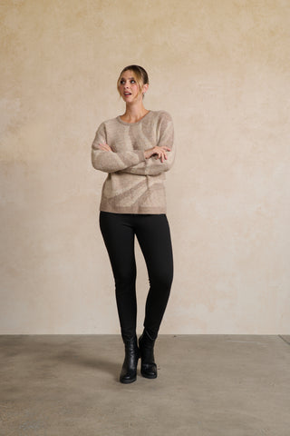Holmes & Fallon Jumper - Special Marbled Knit Swirl - Style HF2745