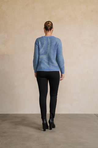 Holmes & Fallon Jumper - Special Marbled Knit Swirl - Style HF2745