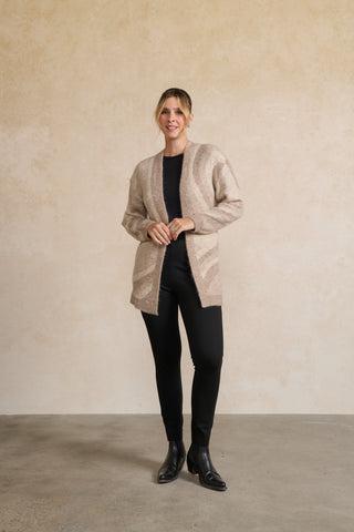 Holmes and Fallon Cardi - Special Marbled Knit Swirl - Style HF2746