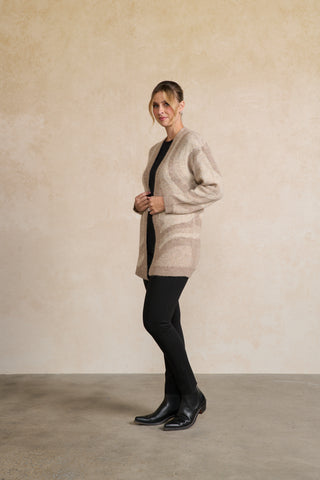 Holmes and Fallon Cardi - Special Marbled Knit Swirl - Style HF2746