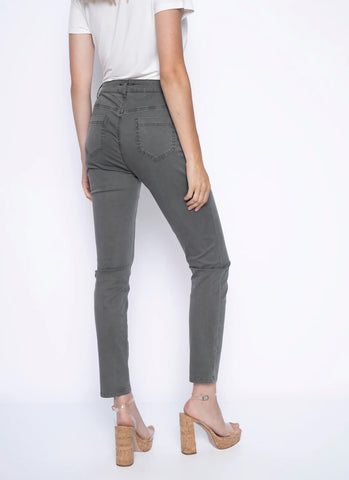PICADILLY Lace Trim Regular Length Cuffed Pants- Style G6048