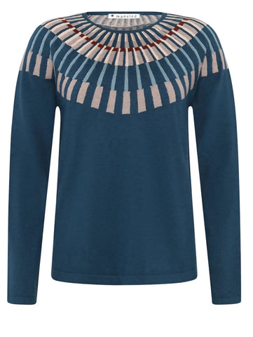 Mansted Josephine Sweater in Dark Aqua
