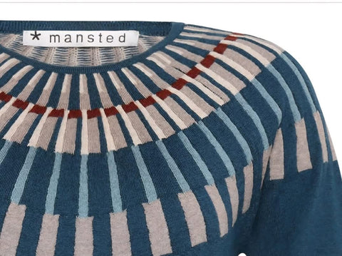 Mansted Josephine Sweater in Dark Aqua