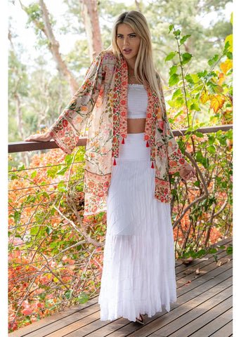 CIENNA ROUGE BLOOM  KIMONO