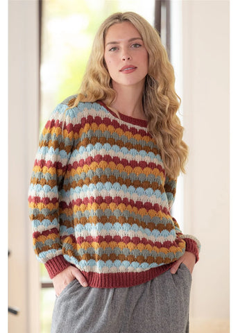 CIENNA Aspen Sweater in Maroon Burg
