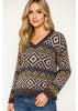 CIENNA Sundance Sweater in Comb Blue