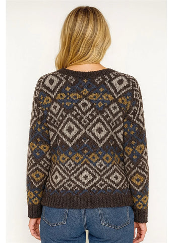 CIENNA Sundance Sweater in Comb Blue