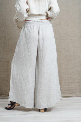 RUSTIC linen Mia Linen Pants Chambray Oat- MIA651