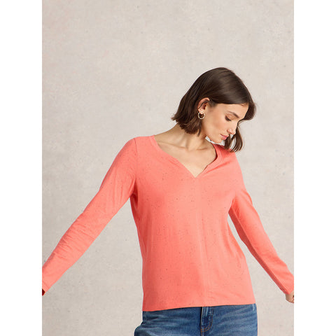 White Stuff  Nelly Nep Long Sleeve Tee Style WS444314