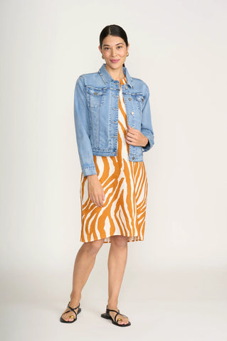 Foil That's In-Threadable Jacket in Blue Wash - Style cfo8185