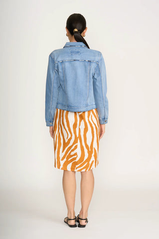Foil That's In-Threadable Jacket in Blue Wash - Style cfo8185
