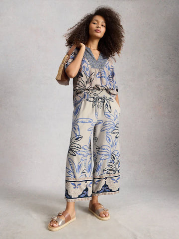 White Stuff White Shelly Blend Culottes | STYLE WS445120